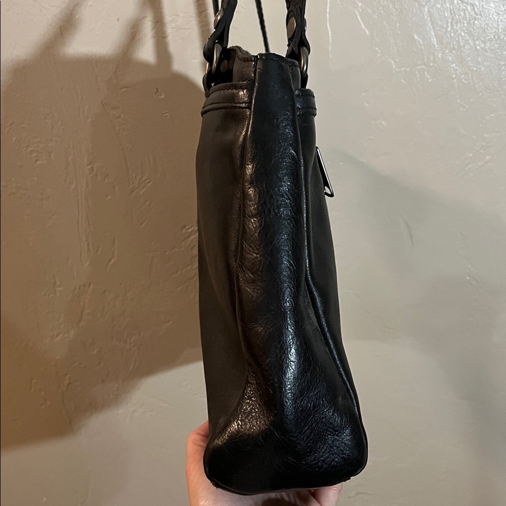 Large Patricia Nash Black Leather Bag - Picture 8 of 13
